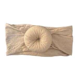 Cream Kids Headband with Bow